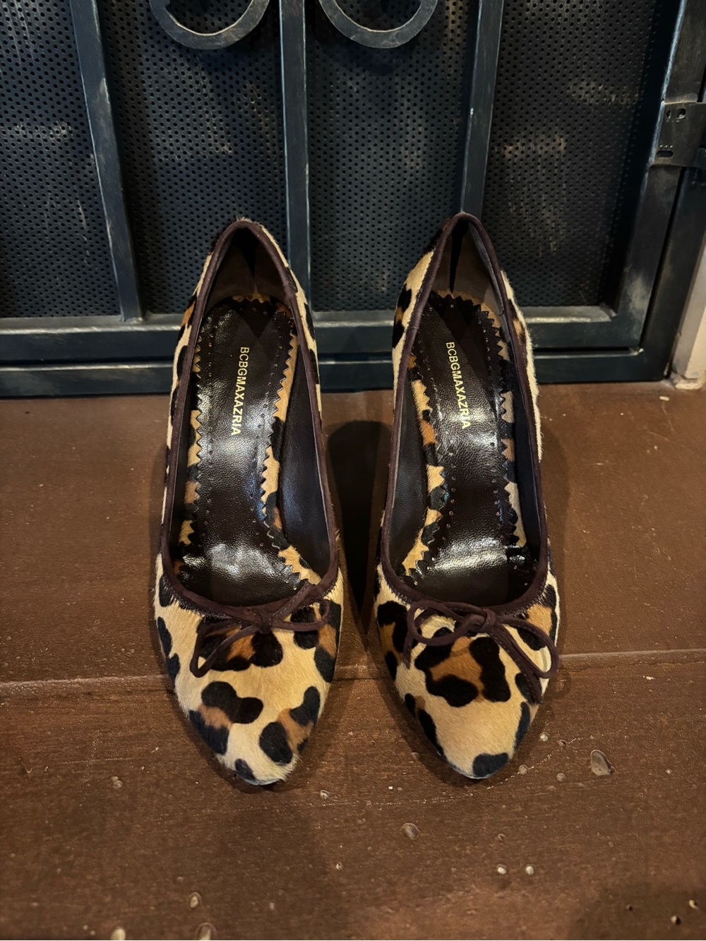 BCBGMAXAZRIA Leopard Print High Heels - Picture 2 of 6